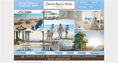 Desktop Screenshot of grandbeachhotelsurfside.com