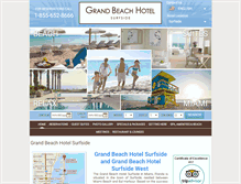 Tablet Screenshot of grandbeachhotelsurfside.com